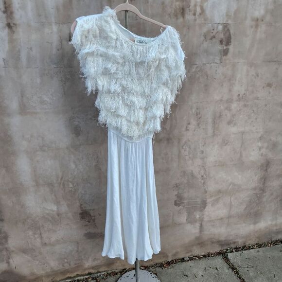 Vintage Dresses & Skirts - Ashlee california vintage loop fringe dress